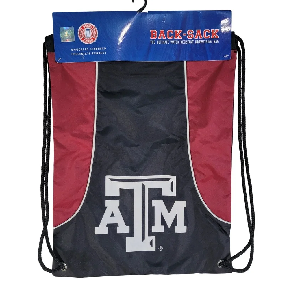 Concept One Texas‎ A&M Drawstring Bag Unisex OS Maroon NWT Cinch Sack CLTA5002